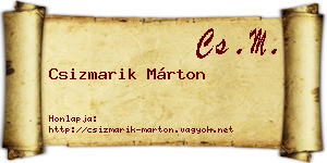 Csizmarik Márton névjegykártya